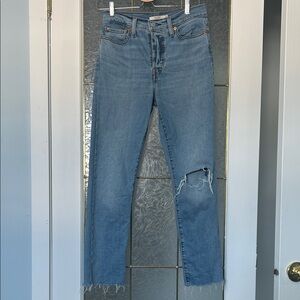 Levi’s Classic Blue Distressed Women's Jeans